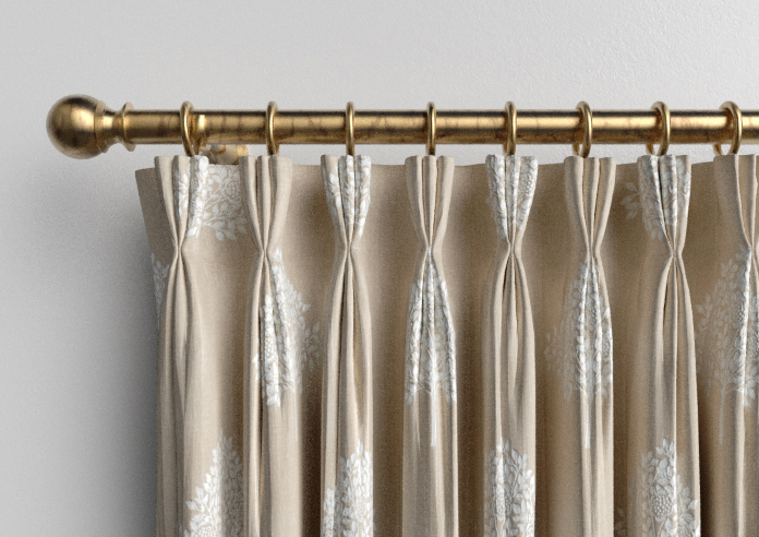 William Morris At Home Marigold Tree Embroidery, Chalk - Made to Measure Curtains - Image 11